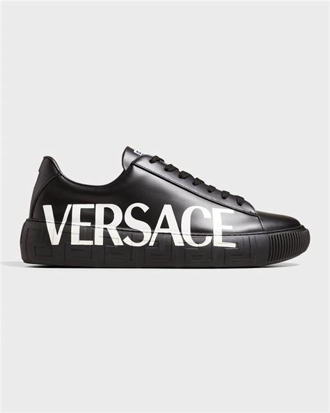 versace mens ottanio grainy leather driver shoes|neiman marcus Versace shoes.